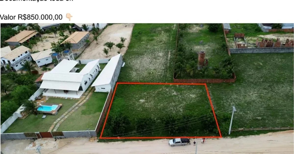 TERRENO PREÁ PERTO DO MAR - 1.100M² | Terra Ventos